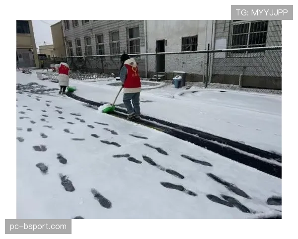 现场：格拉纳达大雪中作战，工作人员频繁清理场地积雪